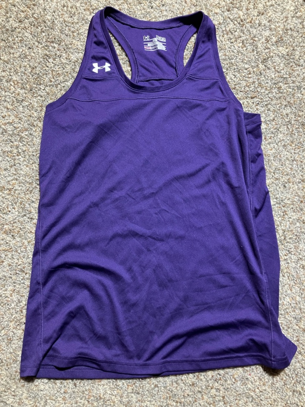 Under Armour Purple Athletic Racerback Tank Top